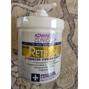 Advanced Clinicals Retinol Advanced Firming Cream, Anti-Aging 16 oz (454 g)